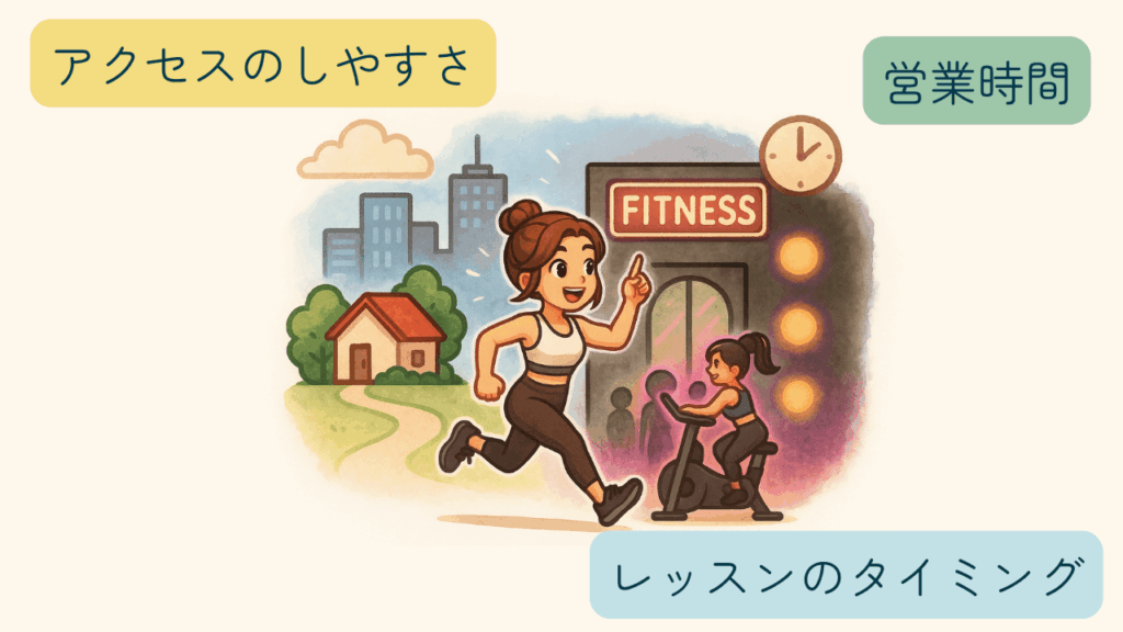 通いやすさをチェックする