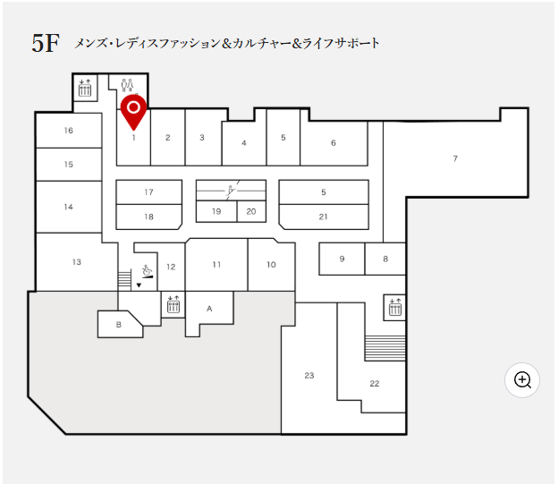 錦糸町パルコ５Fの地図
