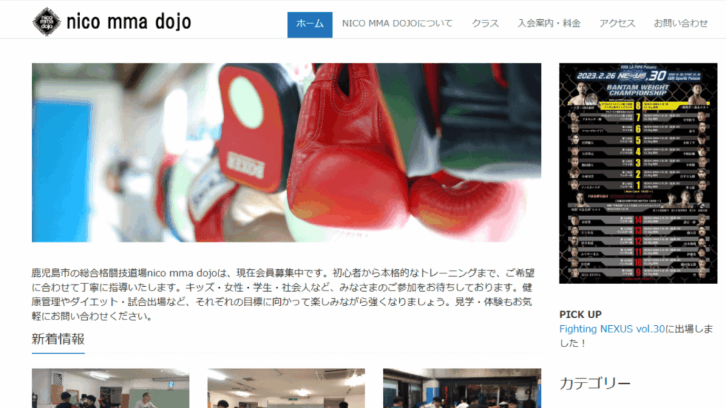 nico mma dojo|MMA・キック・グラップリング
